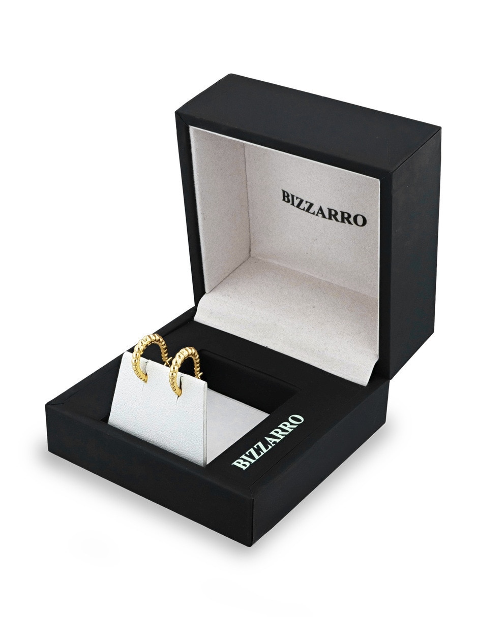 Arracadas joyerias bizzarro de oro amarillo 14 k con acabado brillante 3