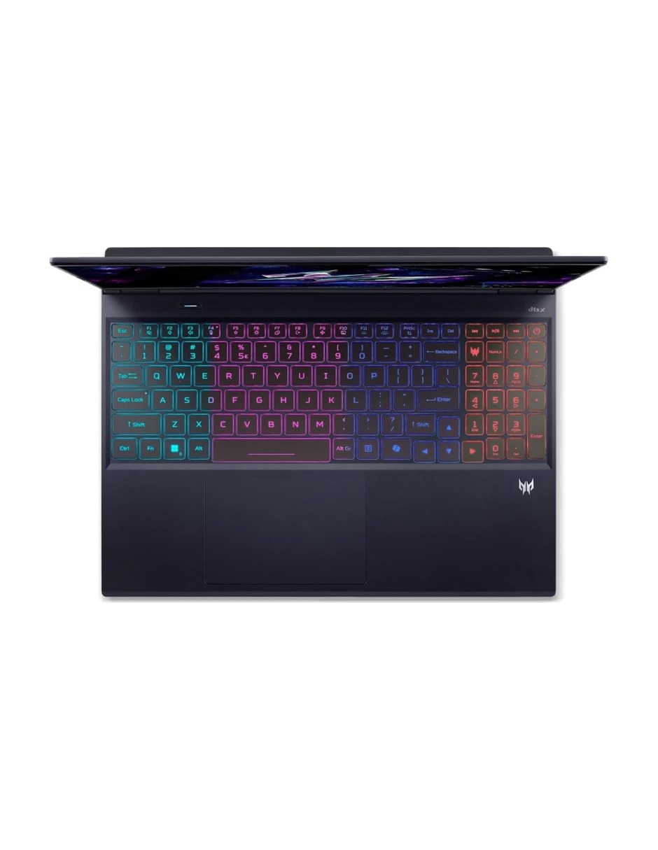 Laptop Acer 16 pulgadas WQXGA Intel core ultra 9 NVIDIA GeForce RTX 5070 32 GB RAM 1 TB 3