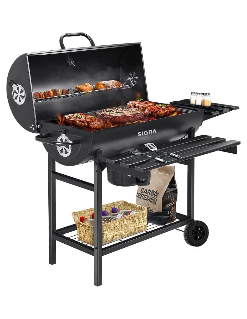 Asador carbón de acero