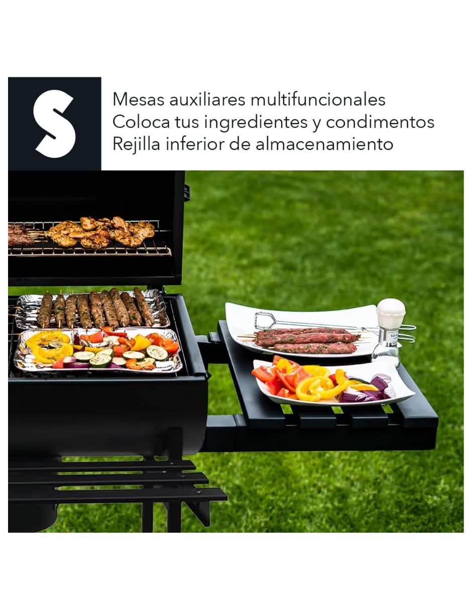 Asador carbón de acero 7
