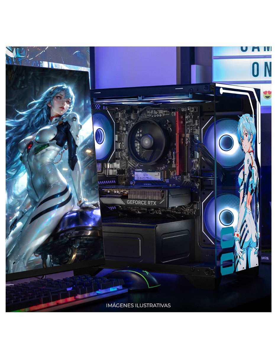 Computadora gamer 27 pulgadas Full HD AMD Ryzen 7 NVIDIA GeForce RTX 5060 Ti 16 GB RAM 1 TB 5