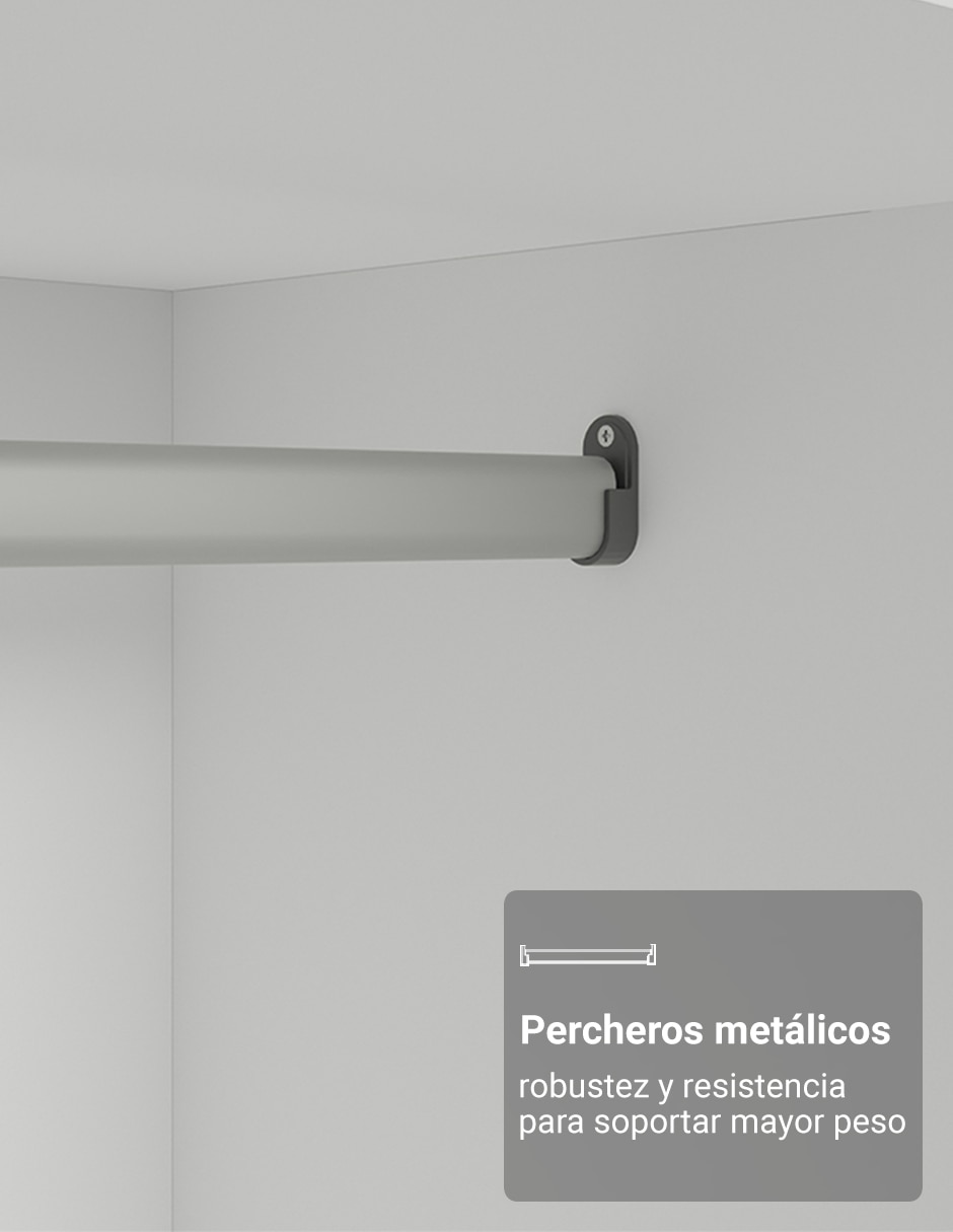 Ropero armable Madesa 10638N1E de MDF 2
