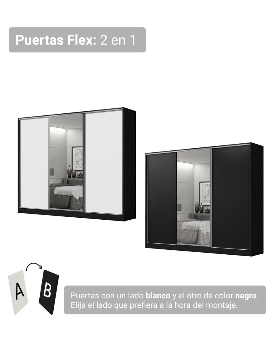 Ropero armable Madesa 10638N1E de MDF 4