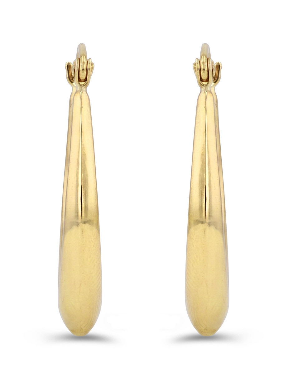 Arracadas joyerias bizzarro de oro amarillo 14 k con acabado brillante