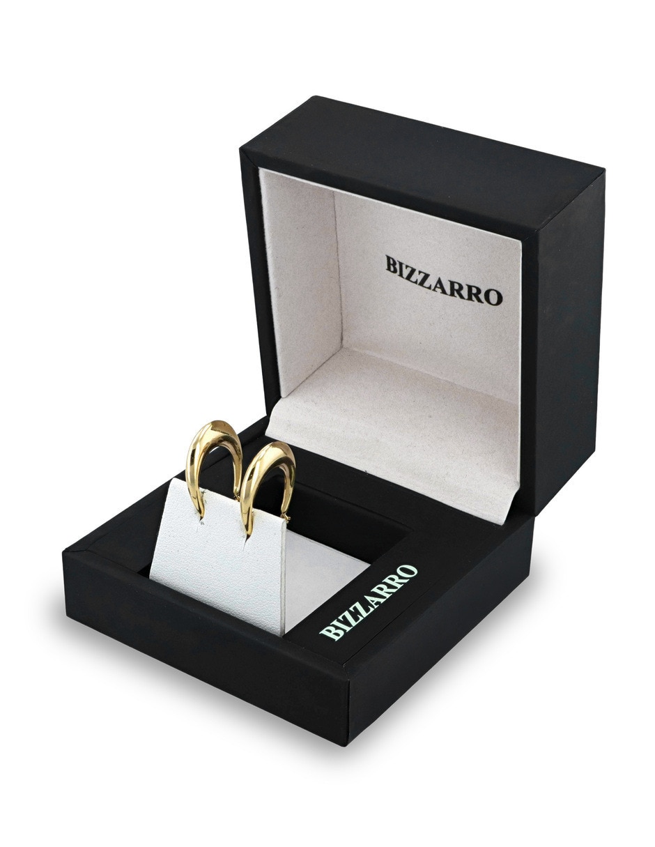 Arracadas joyerias bizzarro de oro amarillo 14 k con acabado brillante 3