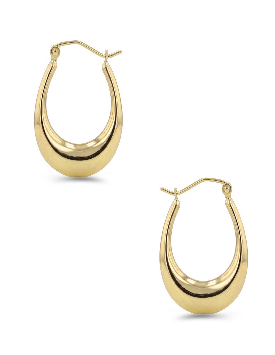 Arracadas joyerias bizzarro de oro amarillo 14 k con acabado brillante 4
