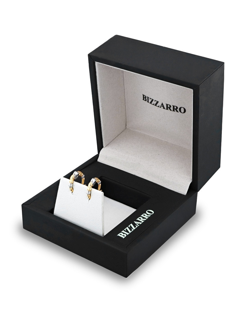 Arracadas joyerias bizzarro de oro amarillo 14 k con acabado brillante 3