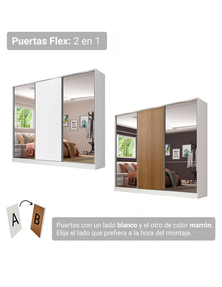 Ropero armable Madesa 10639B2E de MDF 10