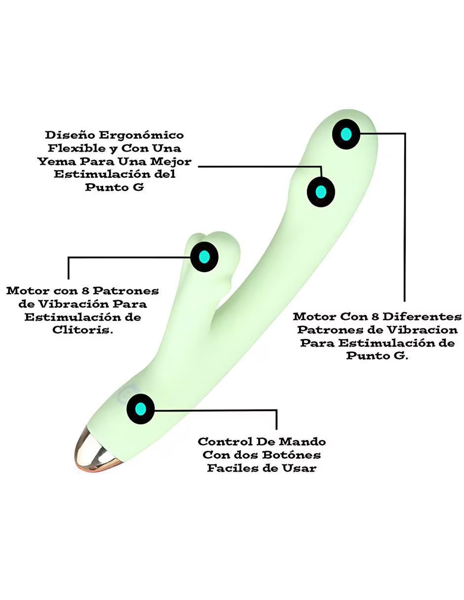 Vibrador para clítoris y punto G Lusty 5