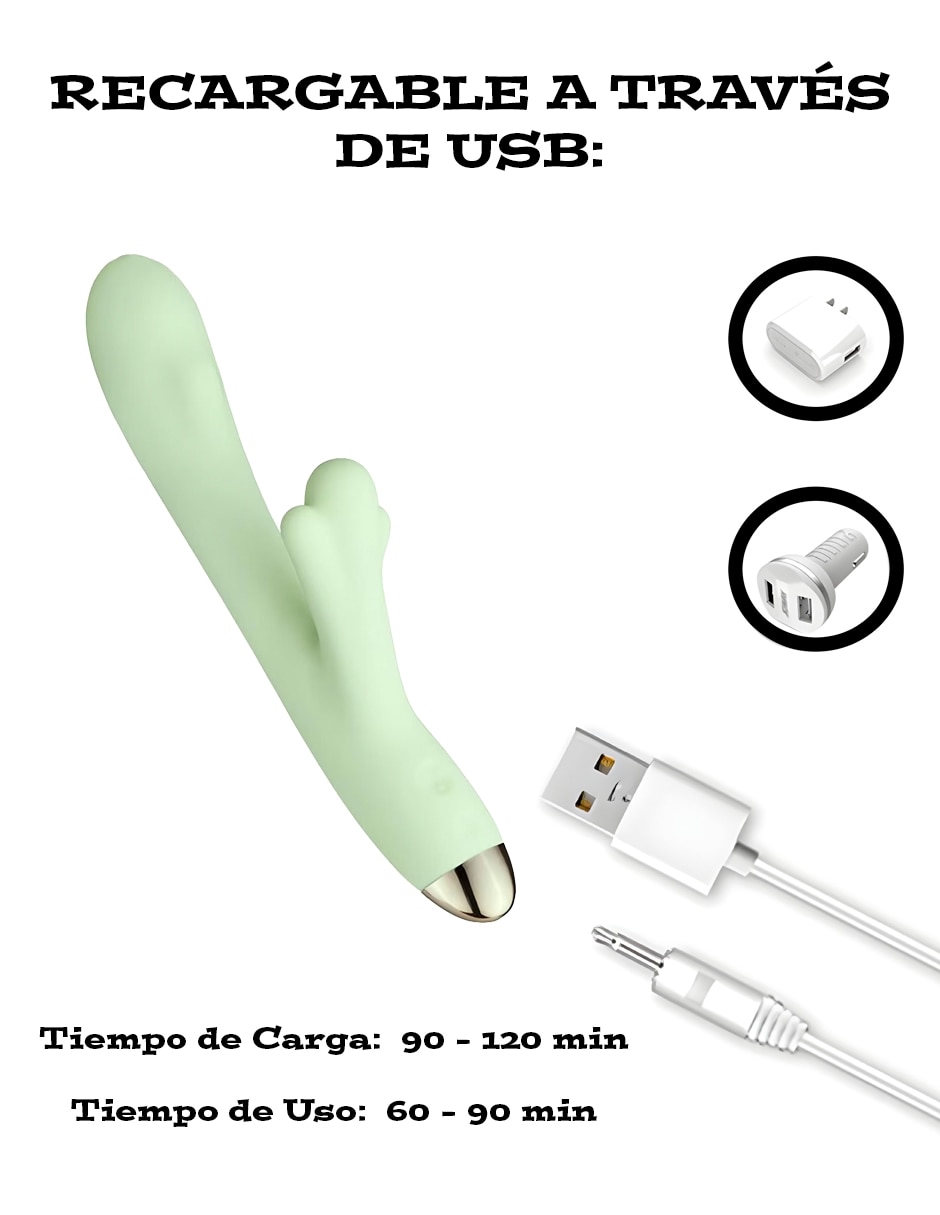 Vibrador para clítoris y punto G Lusty