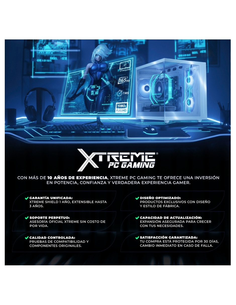 Computadora gamer AMD Ryzen 7 NVIDIA GeForce RTX 5060 Ti 16 GB RAM 1 TB 2