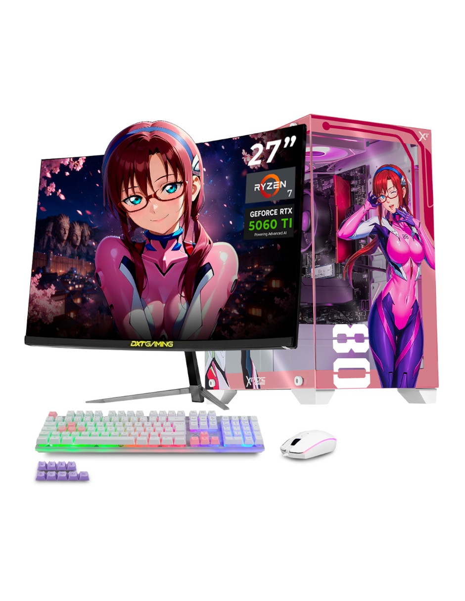 Computadora gamer 27 pulgadas Full HD AMD Ryzen 7 NVIDIA GeForce RTX 5060 Ti 16 GB RAM 1 TB Computadora gamer 27 pulgadas Full HD AMD Ryzen 7 NVIDIA GeForce RTX 5060 Ti 16 GB RAM 1 TB