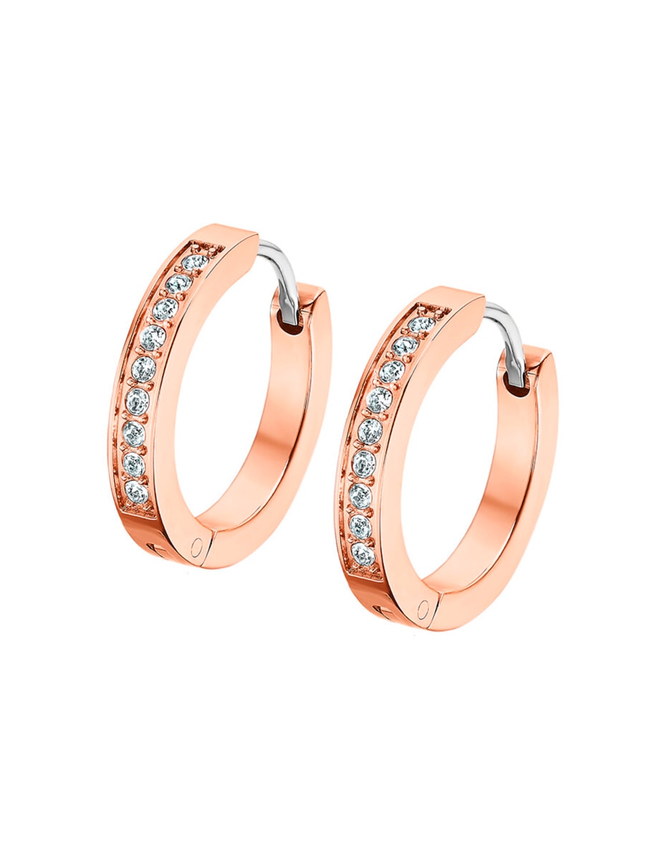 Arracadas lotus style urban woman con acabado brillante zirconia cúbica Arracadas lotus style urban woman con acabado brillante zirconia cúbica