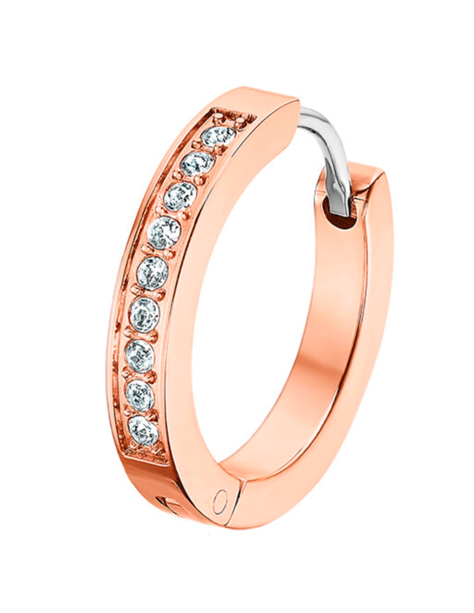 Arracadas lotus style urban woman con acabado brillante zirconia cúbica 2