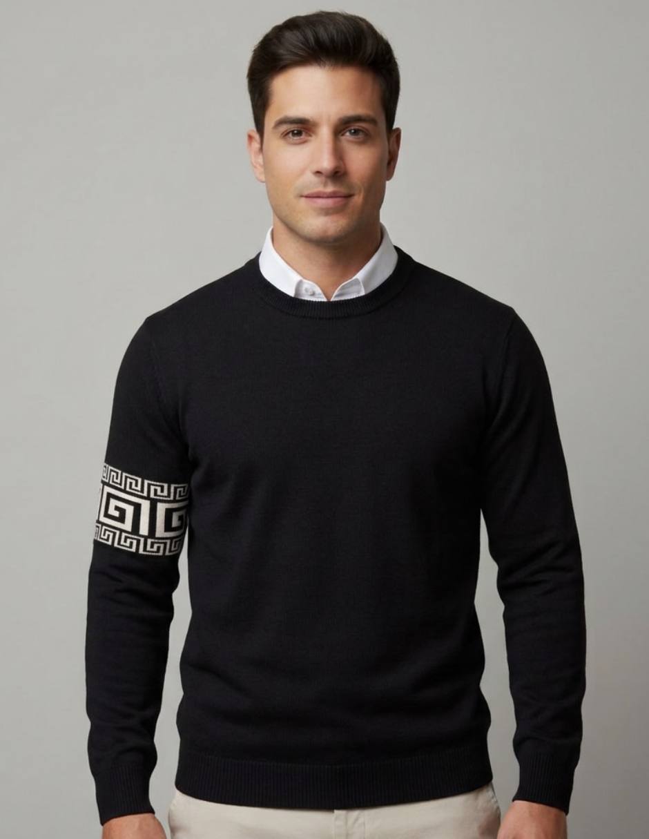 Suéter cuello redondo para hombre 1