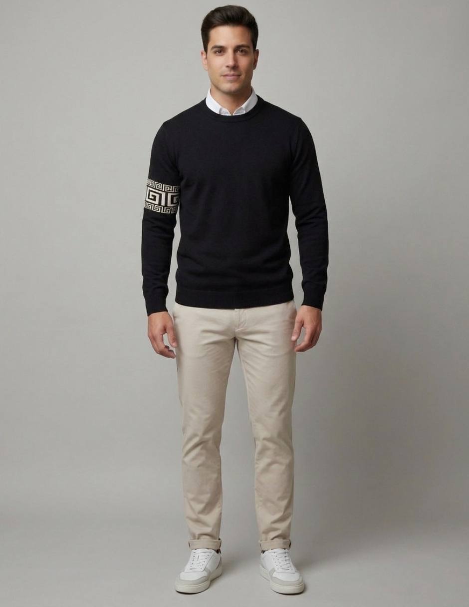 Suéter cuello redondo para hombre 4