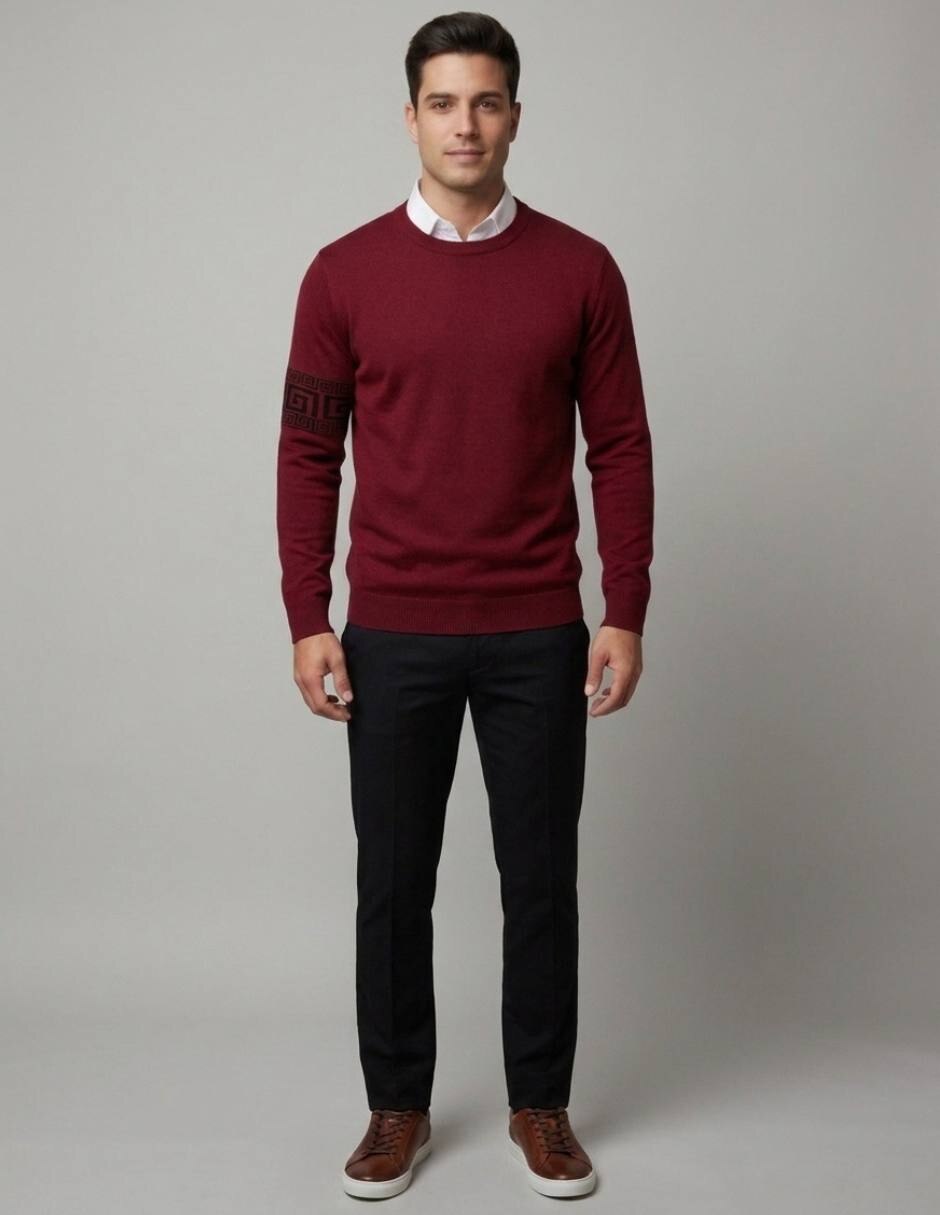 Suéter cuello redondo para hombre 4