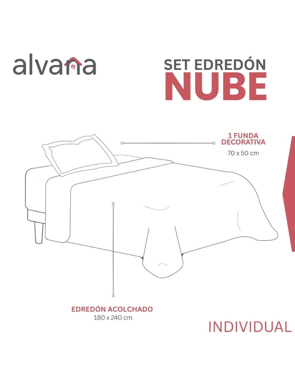 Set edredón Alvana Nube