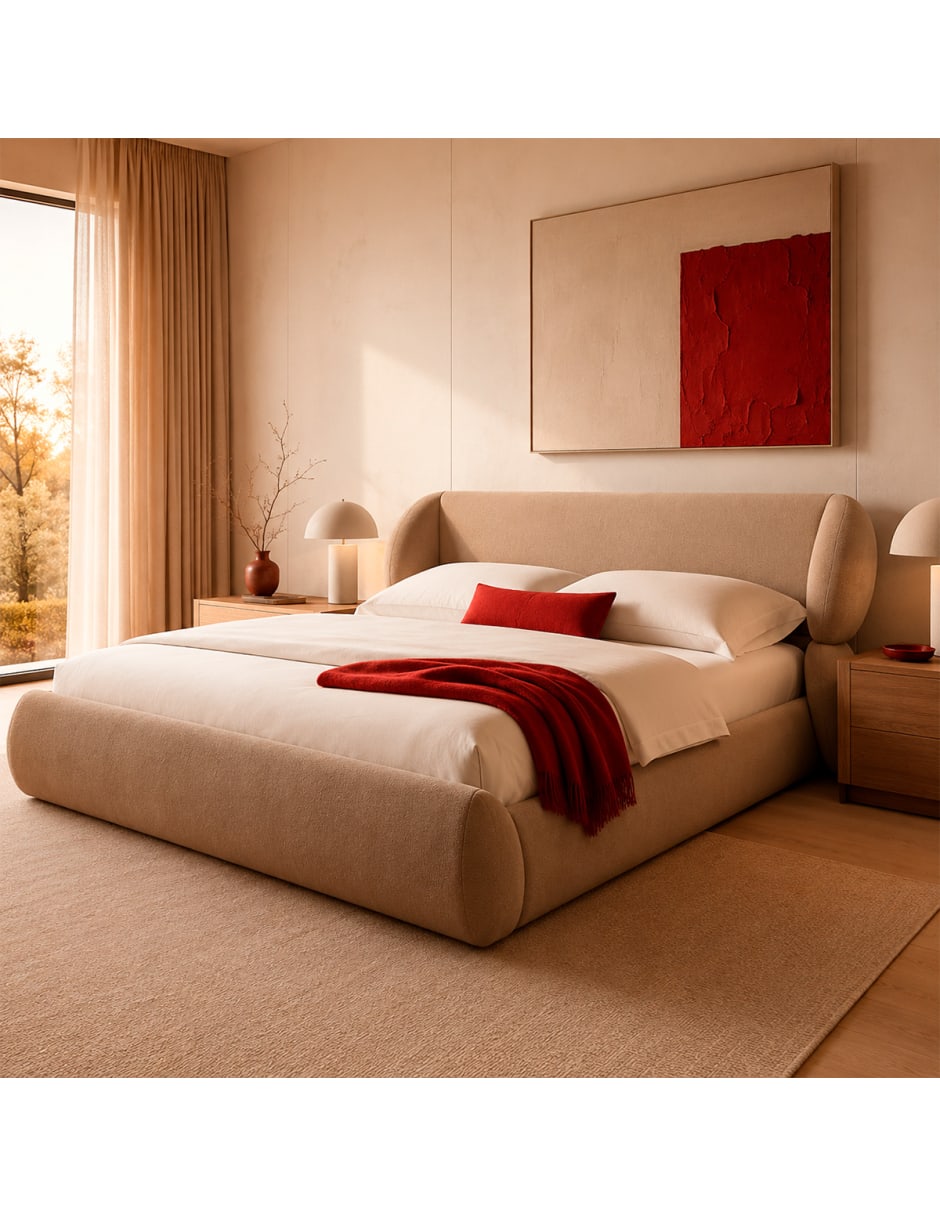 Cama de Madera pino King Size 5