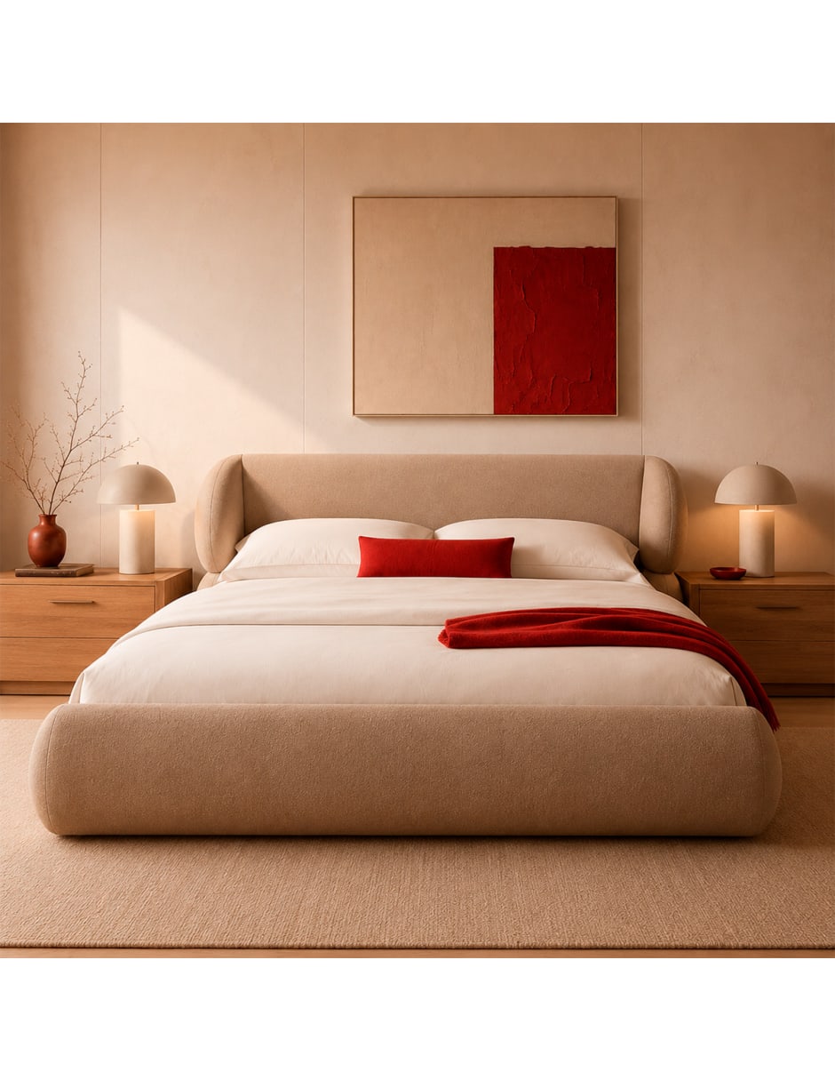 Cama de Madera pino King Size 4
