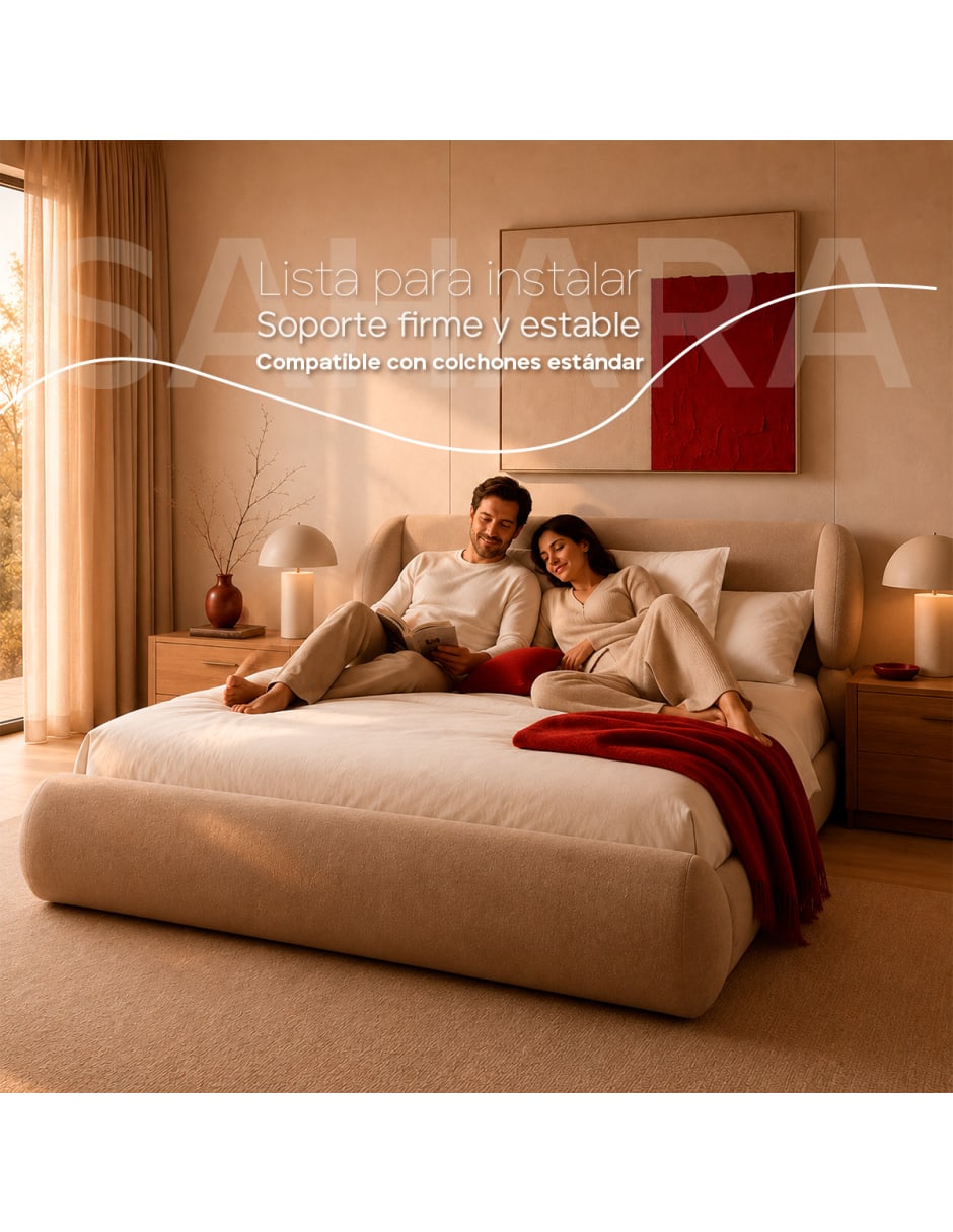 Cama de Madera pino King Size 2