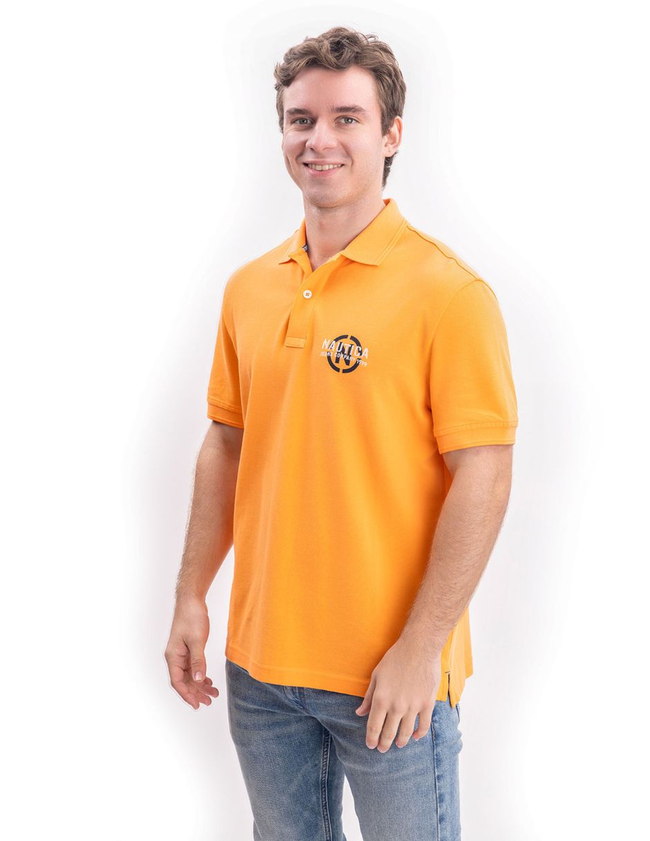Playera nautica jeans cuello polo para hombre