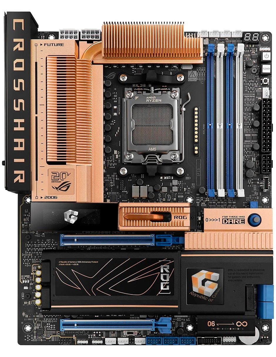 Tarjeta madre ROG CROSSHAIR 2006 con procesador Tarjeta madre ROG CROSSHAIR 2006 con procesador