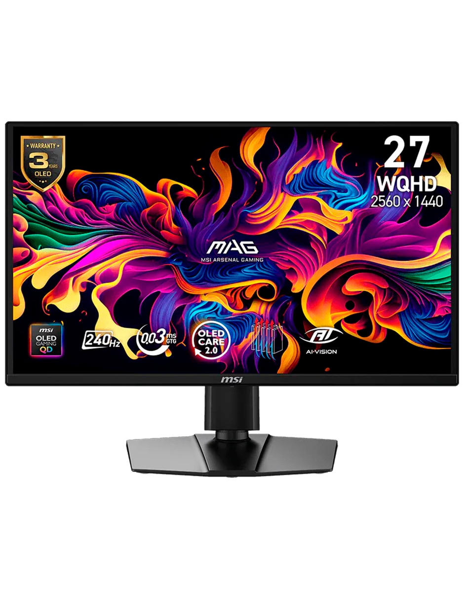 Monitor gamer IPS WQHD 27 pulgadas MAG 272QP QD-OLED X24 Monitor gamer IPS WQHD 27 pulgadas MAG 272QP QD-OLED X24