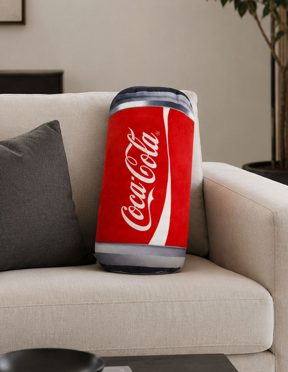 Cojín decorativo Providencia Divertido Abrazable Lata Coca-Cola