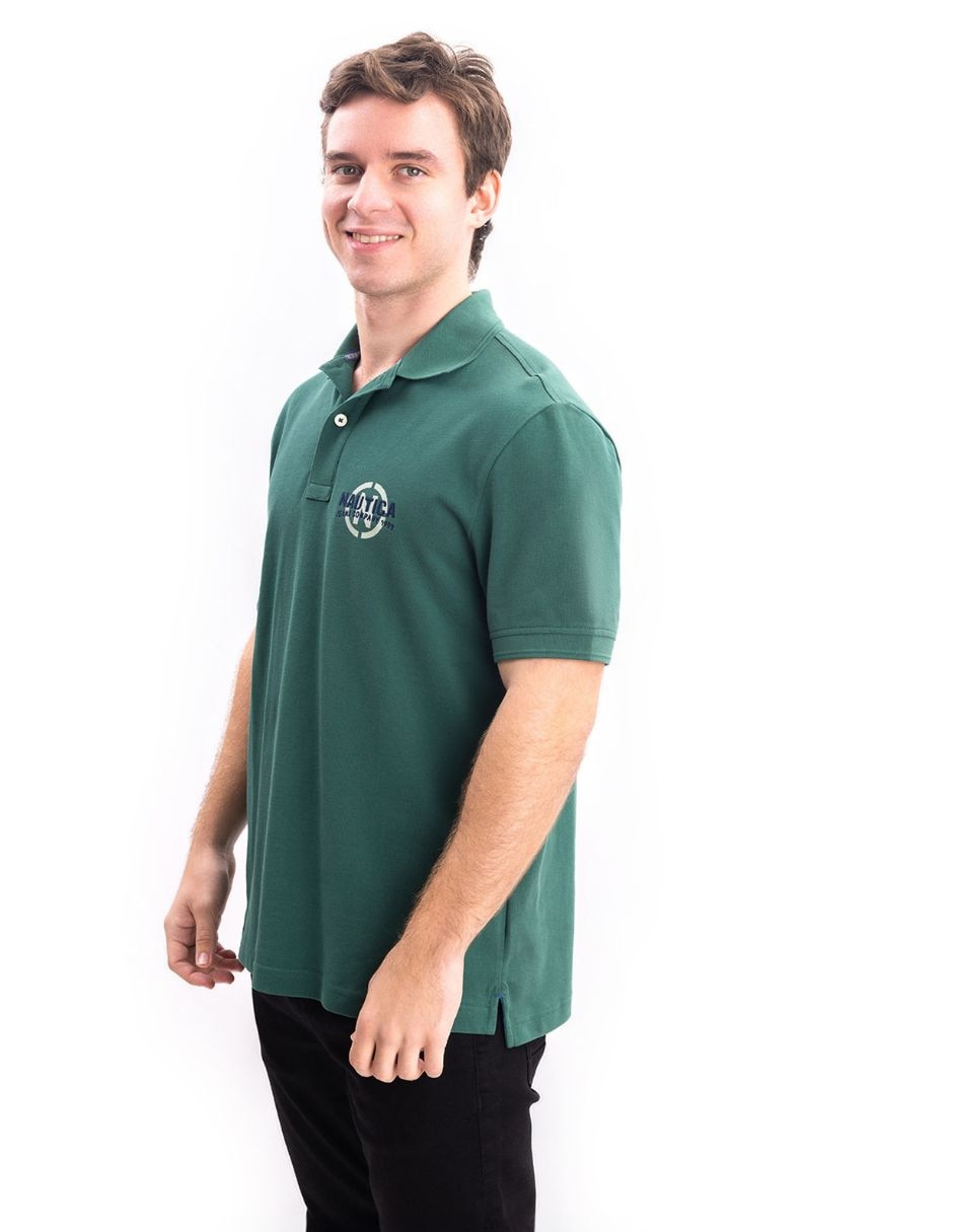 Playera nautica jeans cuello polo para hombre