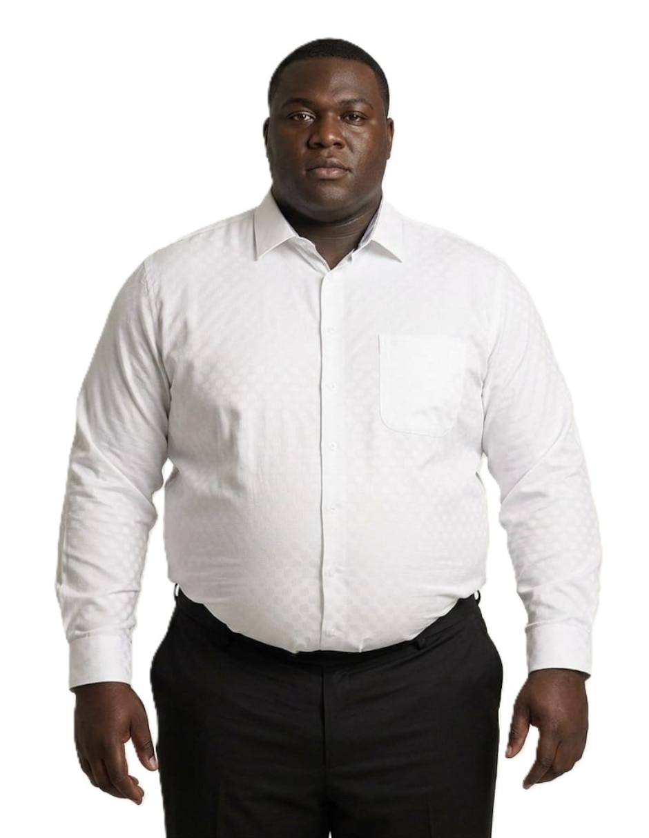 Camisa casual michel blanc manga larga para hombre