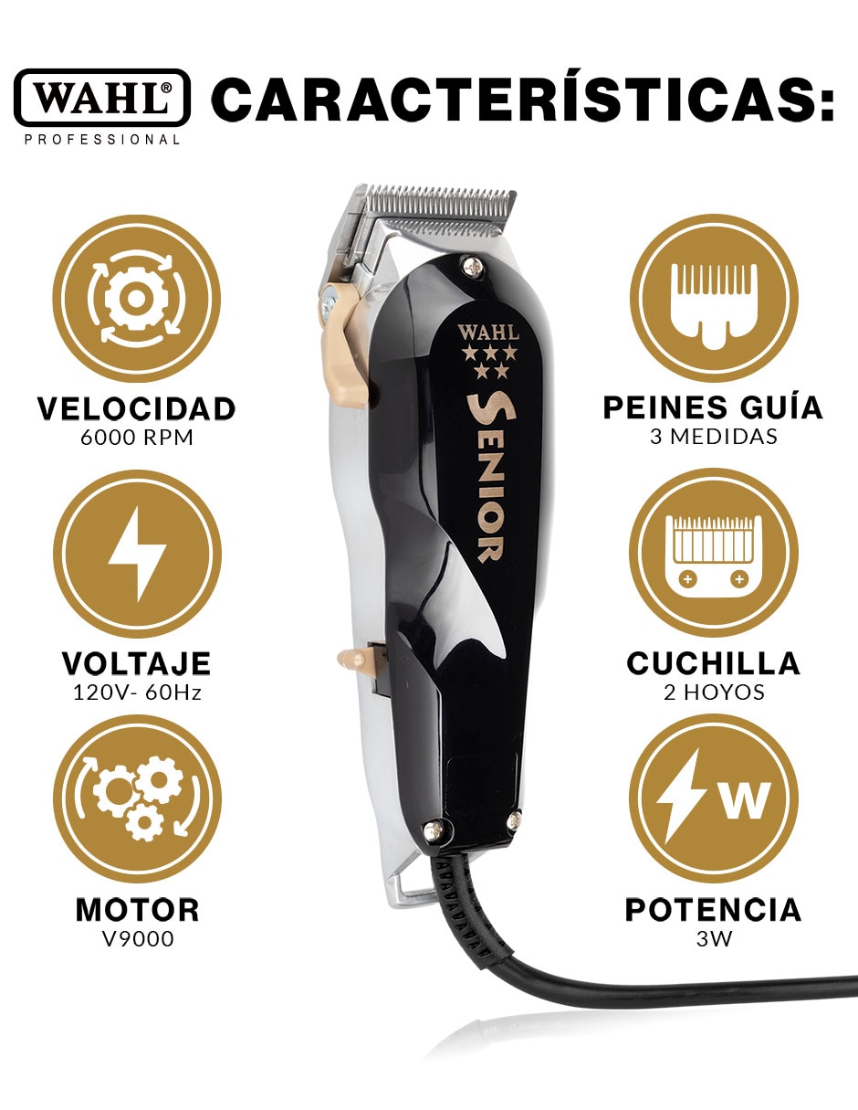 Recortadora para cabello, barba y cuerpo Senior 8545 + Detailer 8081 + Shaver 8061 8