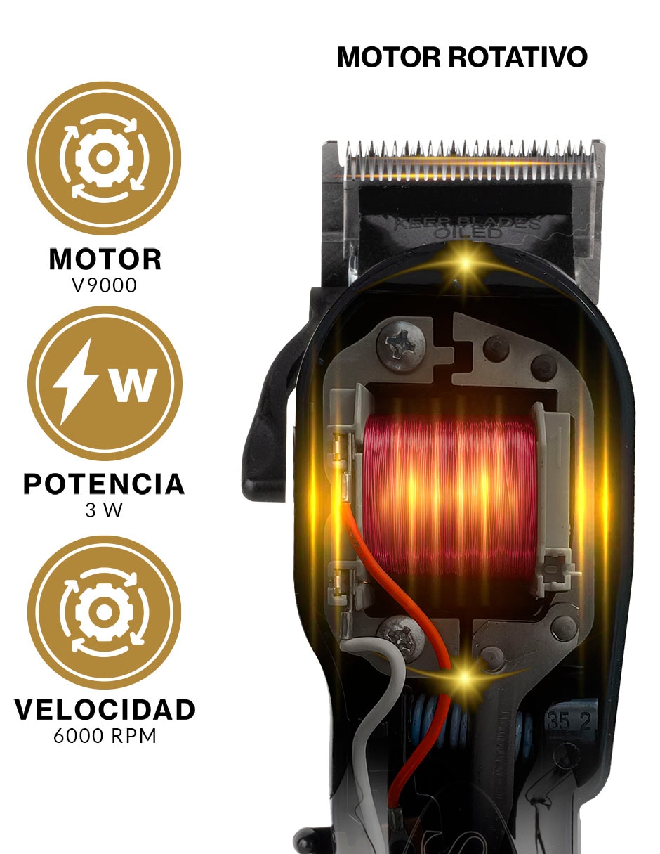 Recortadora para cabello, barba y cuerpo Senior 8545 + Detailer 8081 + Shaver 8061