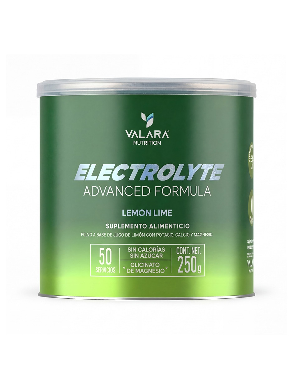 Electrolitos Valara Nutrition sabor lima limón de 250 g