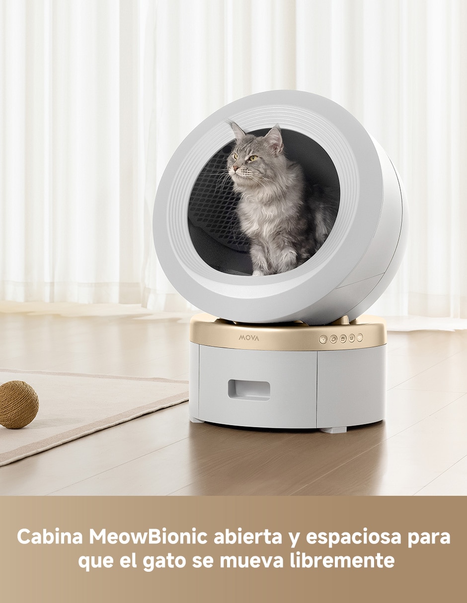 Arenero automático Mova MeowgicPod LB10 Prime capacidad de 6.5 L 5