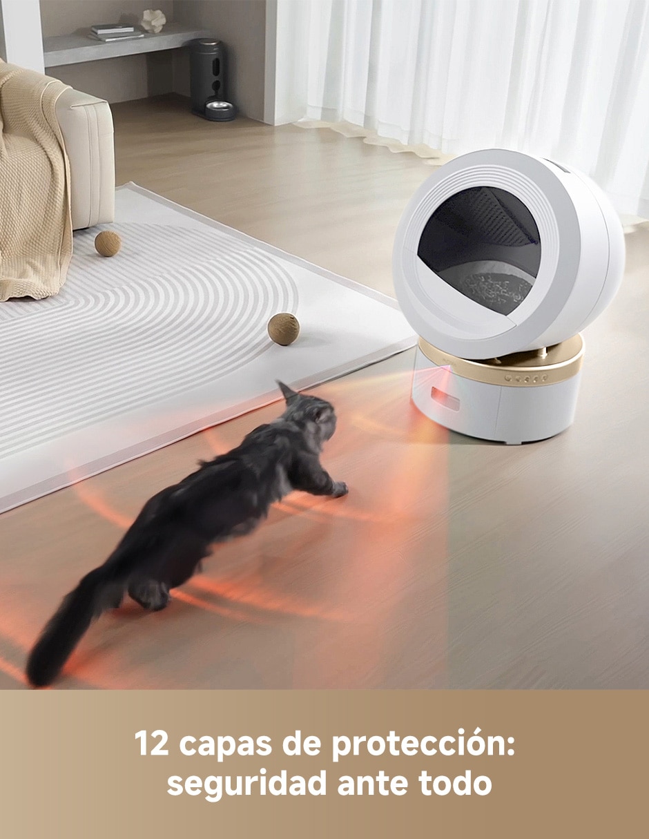 Arenero automático Mova MeowgicPod LB10 Prime capacidad de 6.5 L 9
