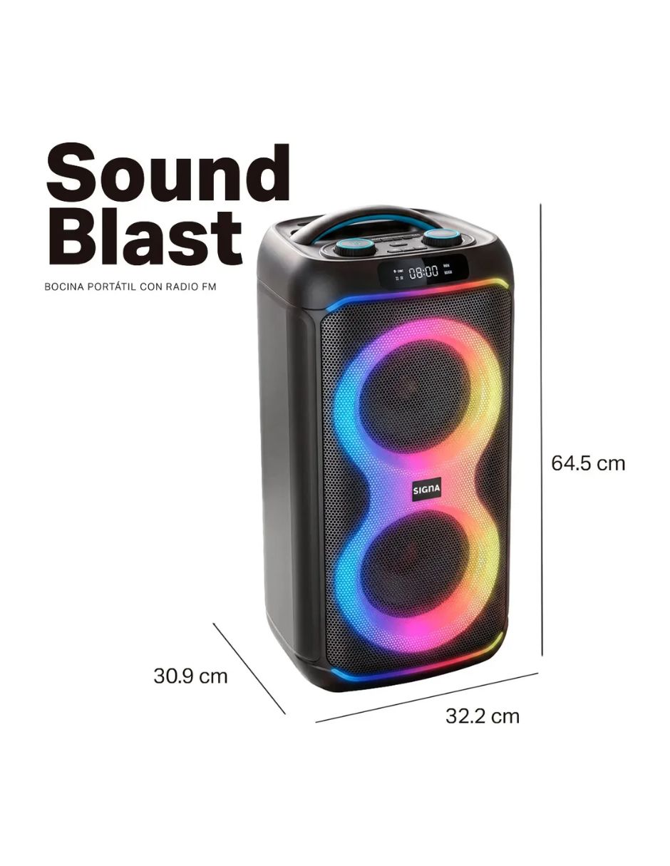 Bocina portátil signa bluetooth