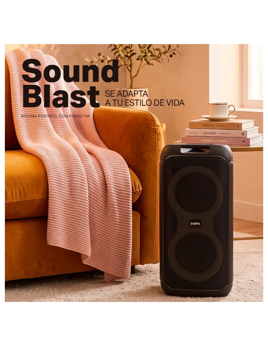 Bocina portátil signa bluetooth