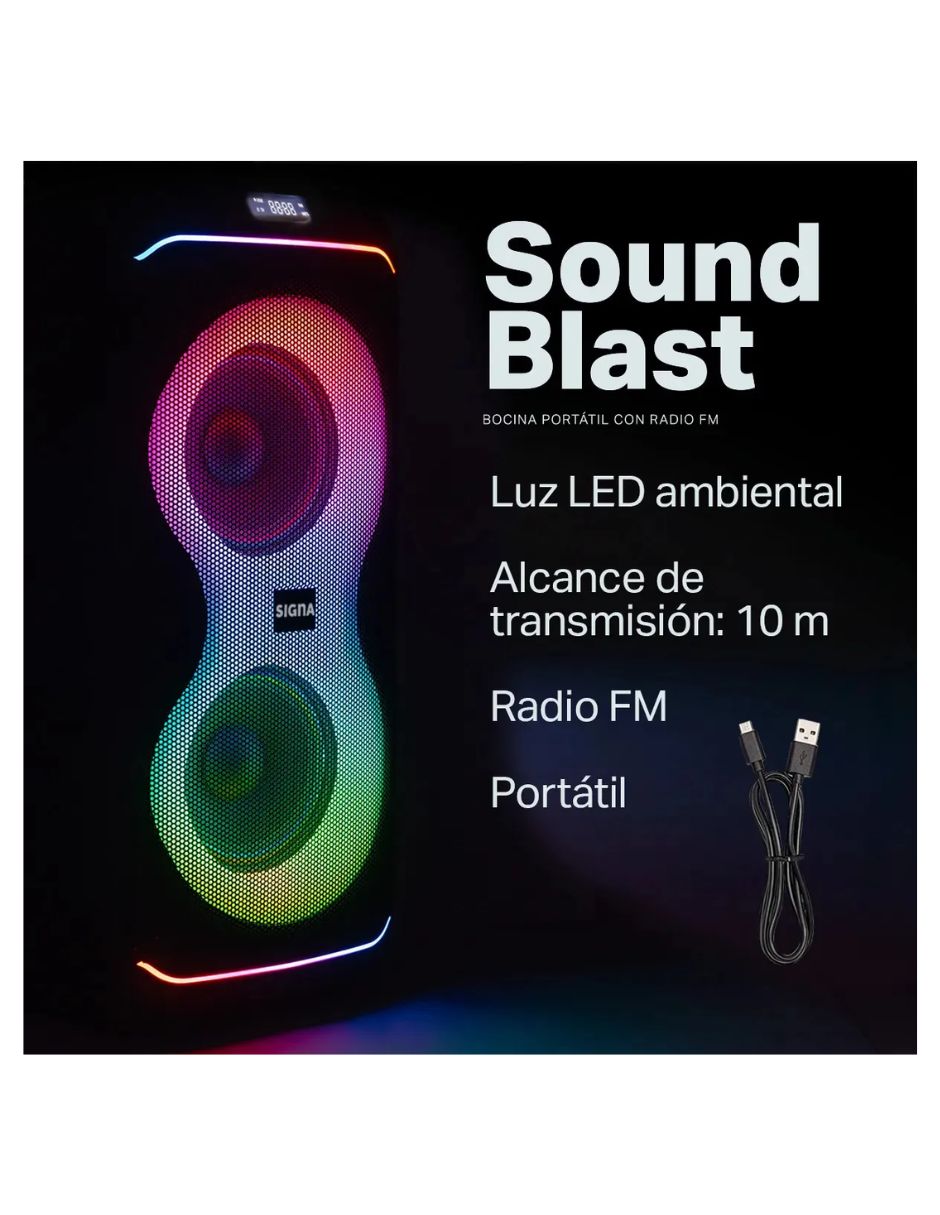 Bocina portátil signa bluetooth