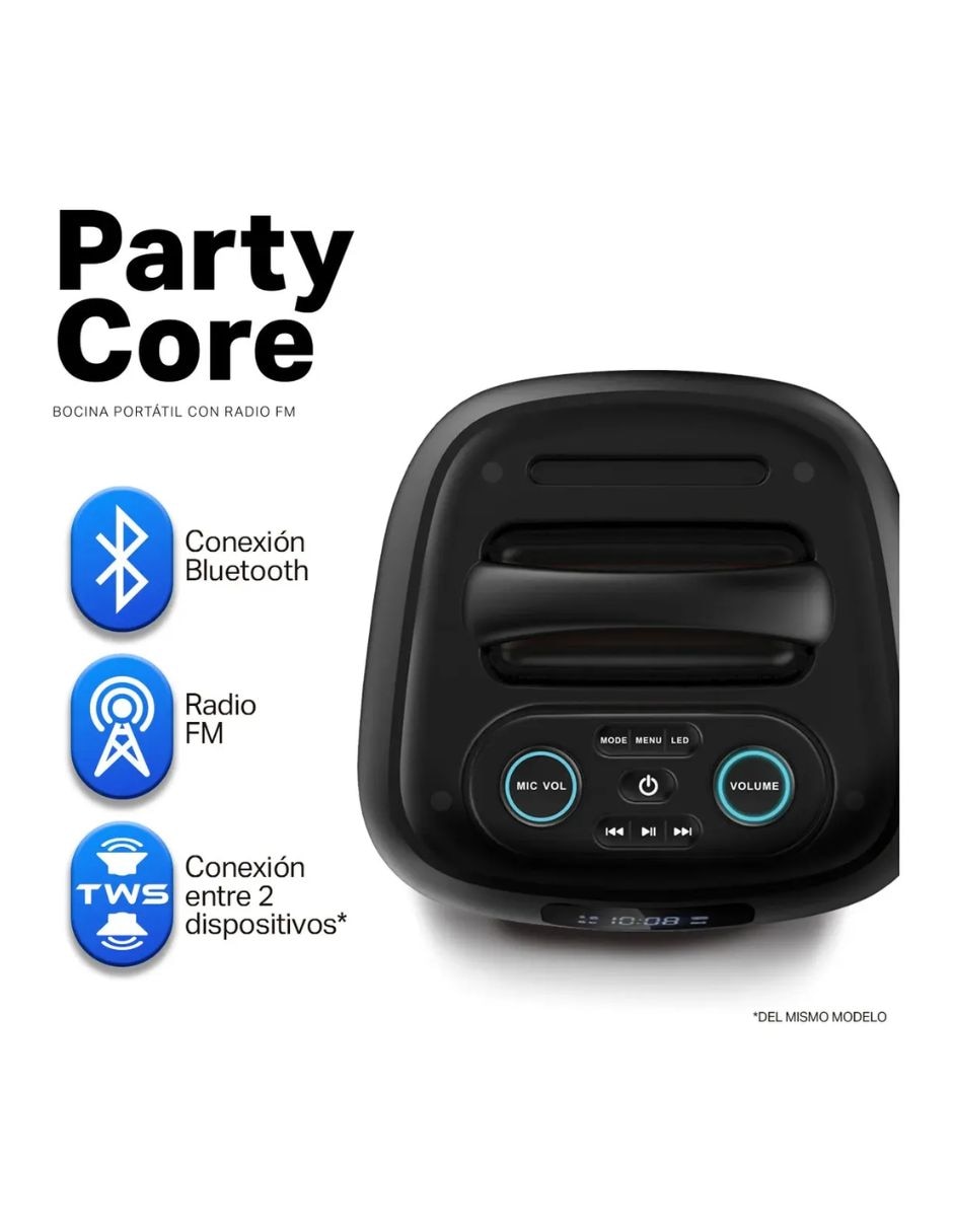 Bocina portátil bluetooth 6