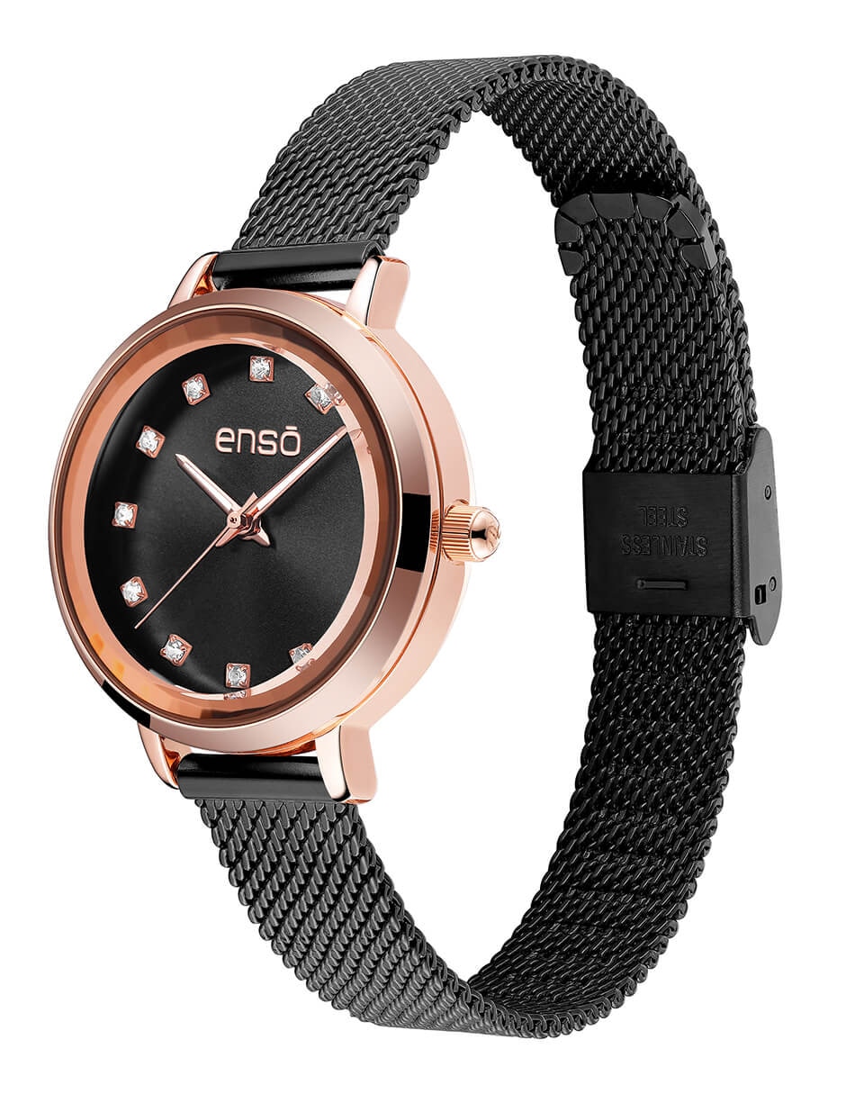 Reloj pulsera faceted oval para mujer ew263l14