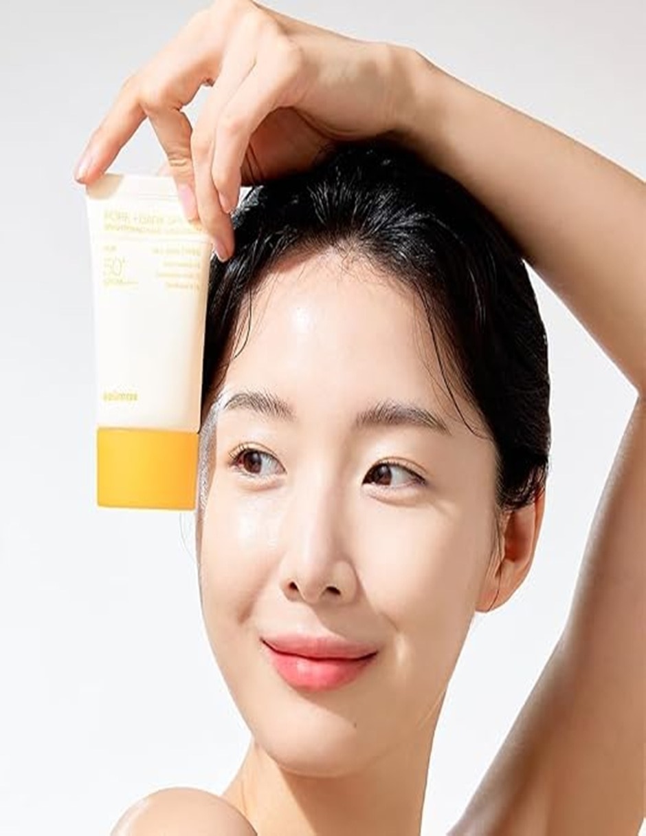 Set protector solar FPS 50+ Pore + Dark Spot Brightening Care Sunscreen SPF50 + Mascarilla cúrcuma y ácido kójico