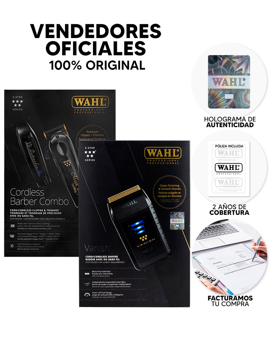 Recortadora para cabello, barba y cuerpo Magic Clip 8591L1 + Detailer Li 8171L + Vanish 8173-700 14