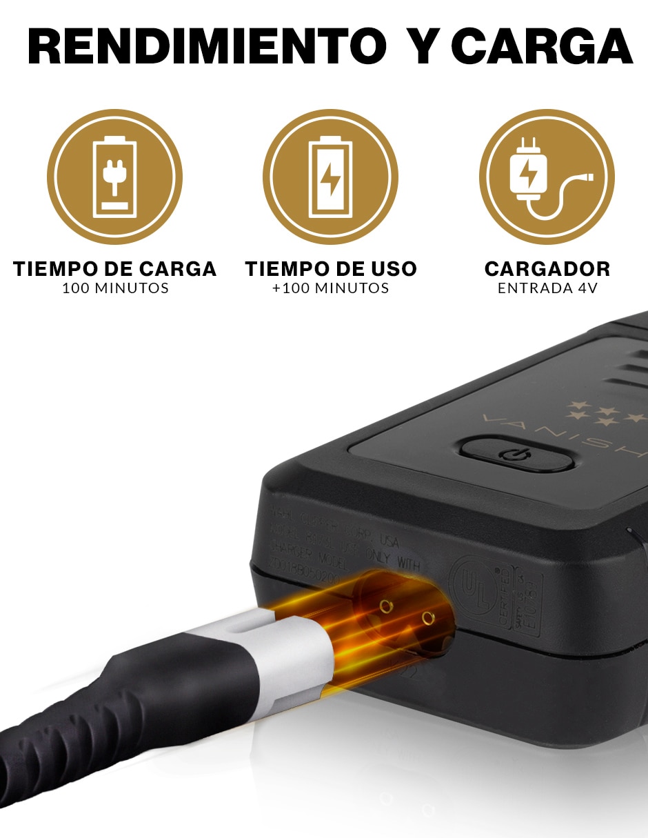 Recortadora para cabello, barba y cuerpo Magic Clip 8591L1 + Detailer Li 8171L + Vanish 8173-700 8