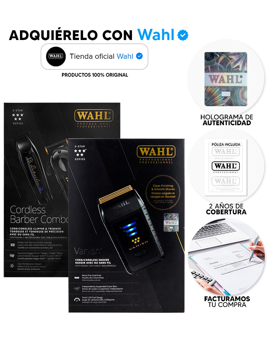 Recortadora para cabello, barba y cuerpo Magic Clip 8591L1 + Detailer Li 8171L + Vanish 8173-700 11