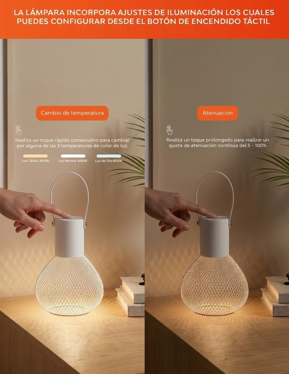 Lámpara recargable led lumbo 6