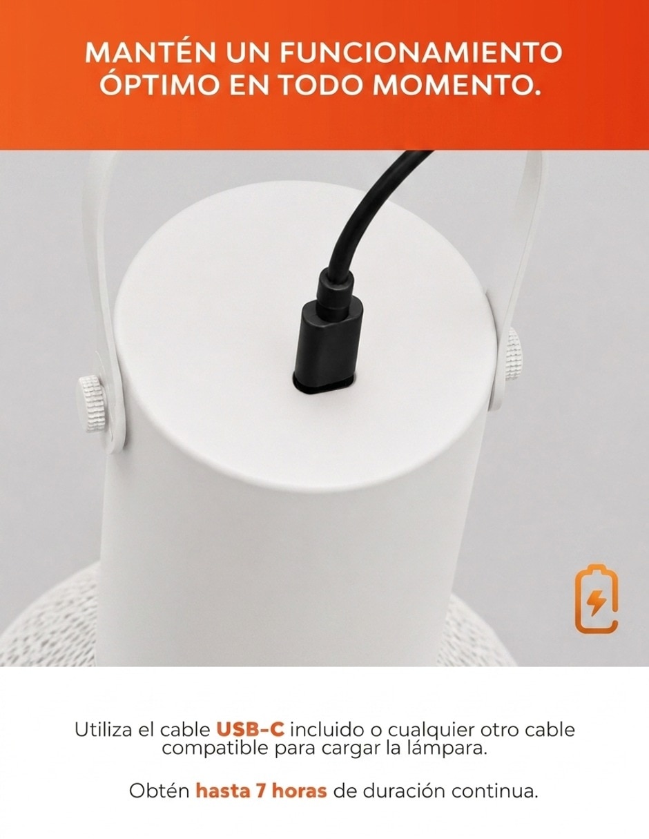 Lámpara recargable led lumbo 5