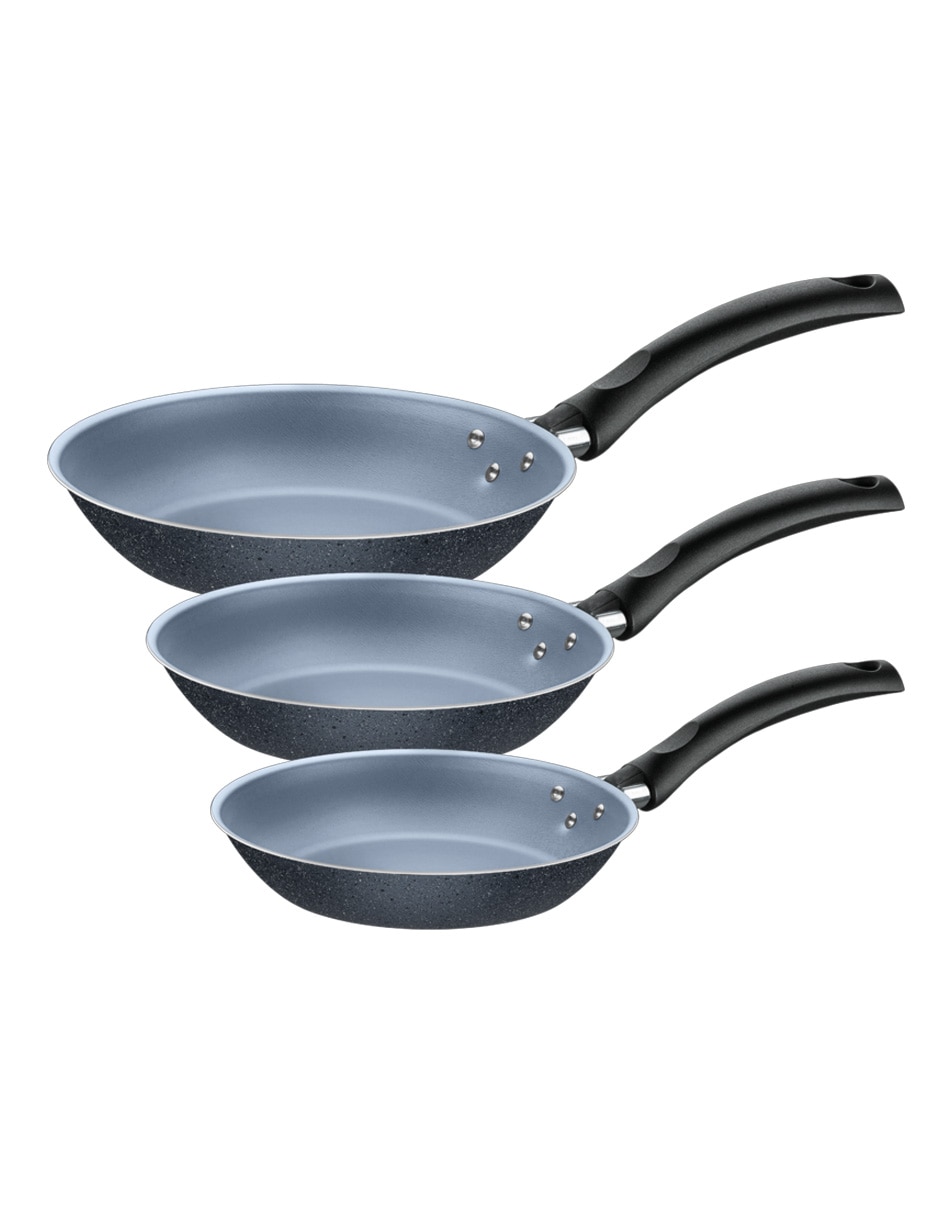 Set de sartenes de Aluminio 3 piezas