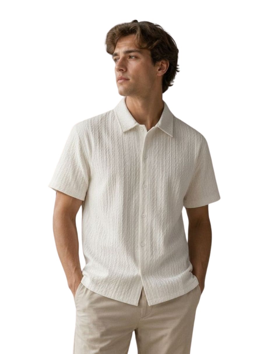 Camisa casual Manga corta para hombre Camisa casual Manga corta para hombre