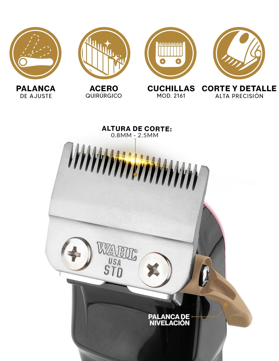 Recortadora de barba y bigote Magic Clip Cordless 8148 + Detailer Li 8171 + Vanish 8173-700 6